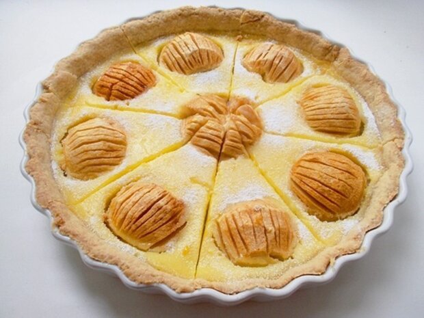 Alsatian Apple Tart. Simple, juicy, and tender