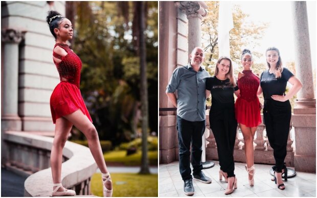 The 16-year-old ballerina became popular on social media because of her skill and her peculiarity: How the girl dances with other dancers on stage