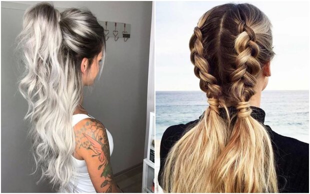 What hairstyles for long hair to do in the summer to stay cool. Photo