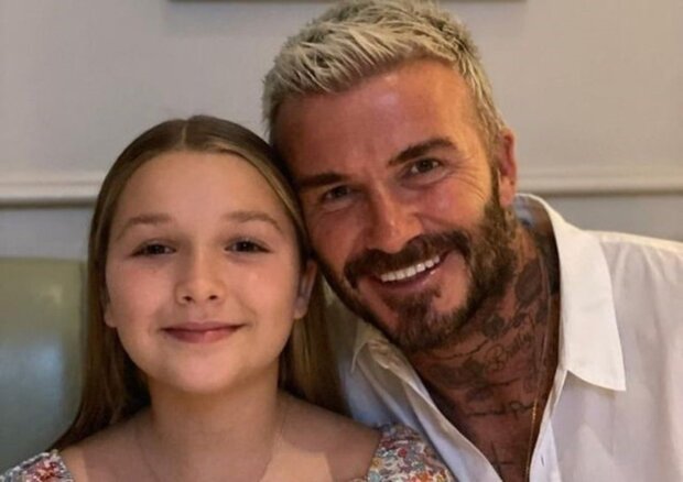 "Little makeup artist": David Beckham shows how daughter harper does his makeup