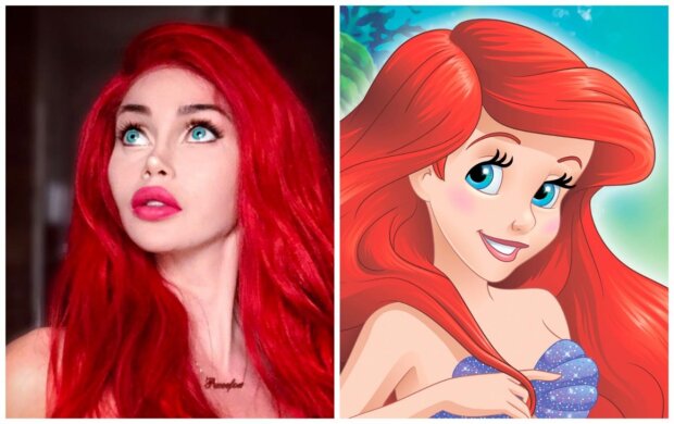 A girl underwent 17 surgeries to become a copy of Ariel: what a living cartoon looks like